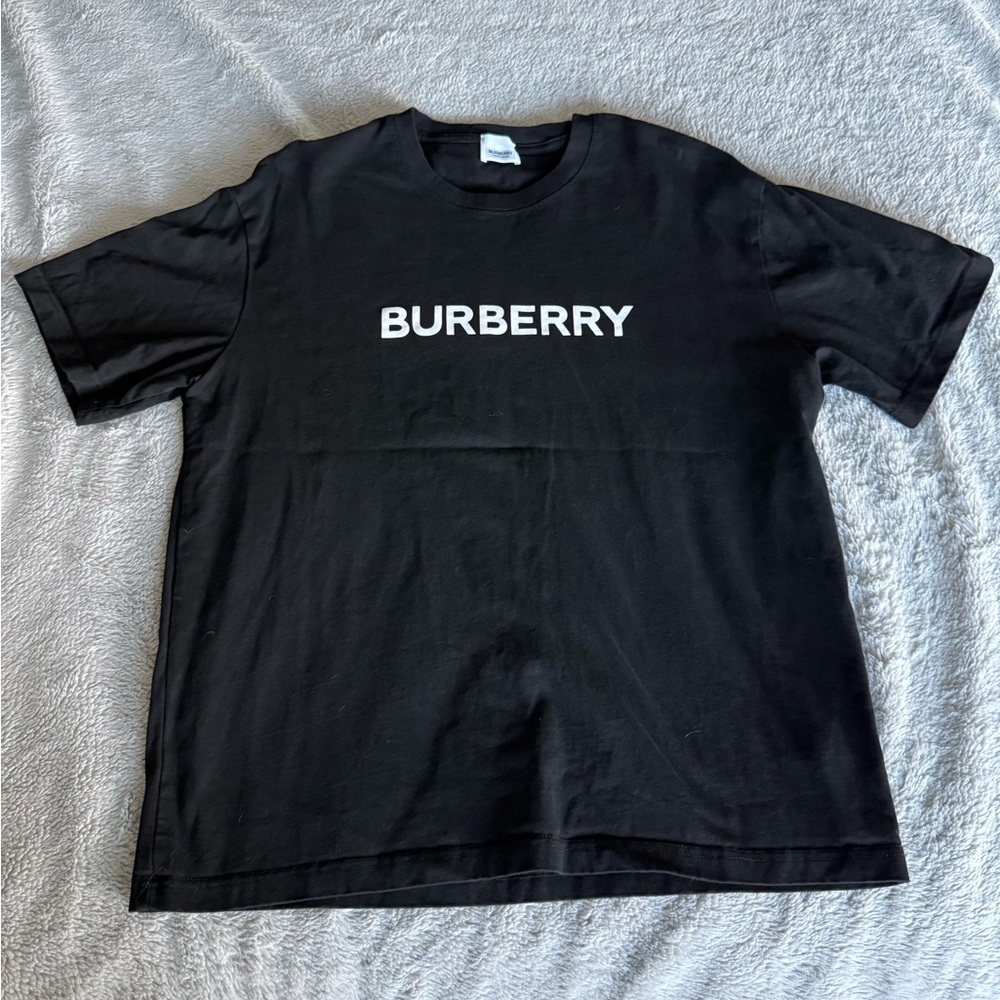 Burberry Black Logo Crewneck T-Shirt XL